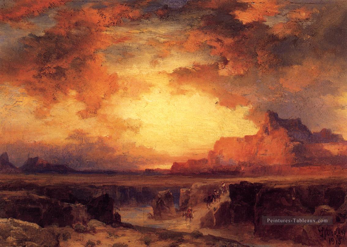 Près de Fort Wingate New Mexico paysage Thomas Moran Peintures à l'huile